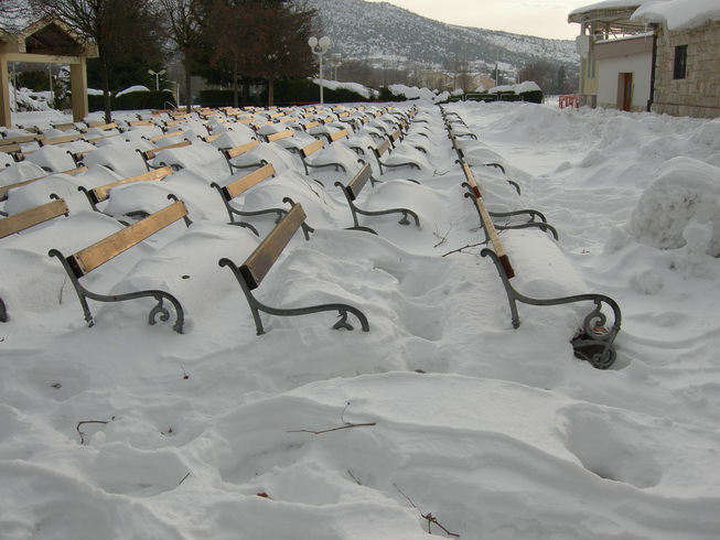 Nevicata a Medjugorje